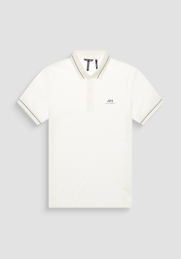 T-SHIRT REGULAR FIT AUS 100 % BAUMWOLLJERSEY MIT KONTRASTIERENDEM LOGO-PATCH - Antony Morato Online Shop
