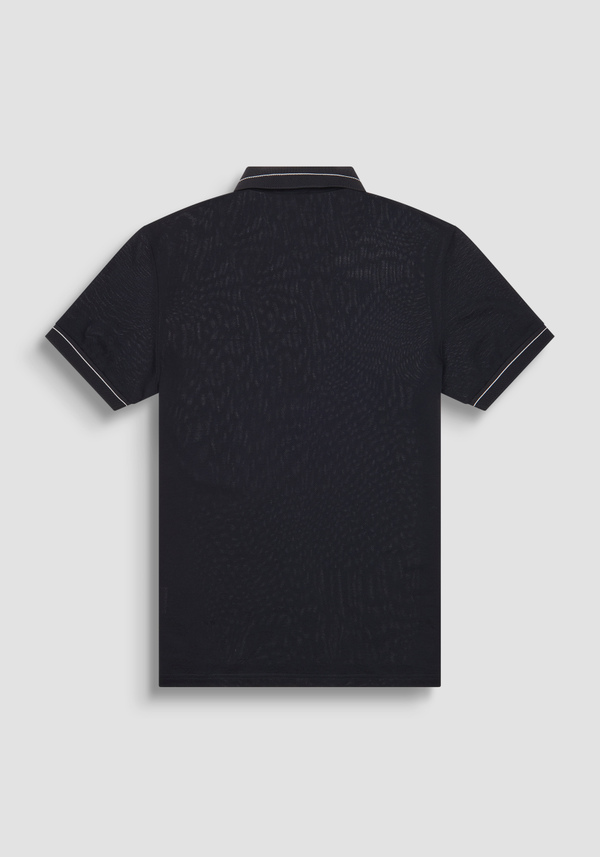 T-SHIRT REGULAR FIT AUS 100 % BAUMWOLLJERSEY MIT KONTRASTIERENDEM LOGO-PATCH - Antony Morato Online Shop