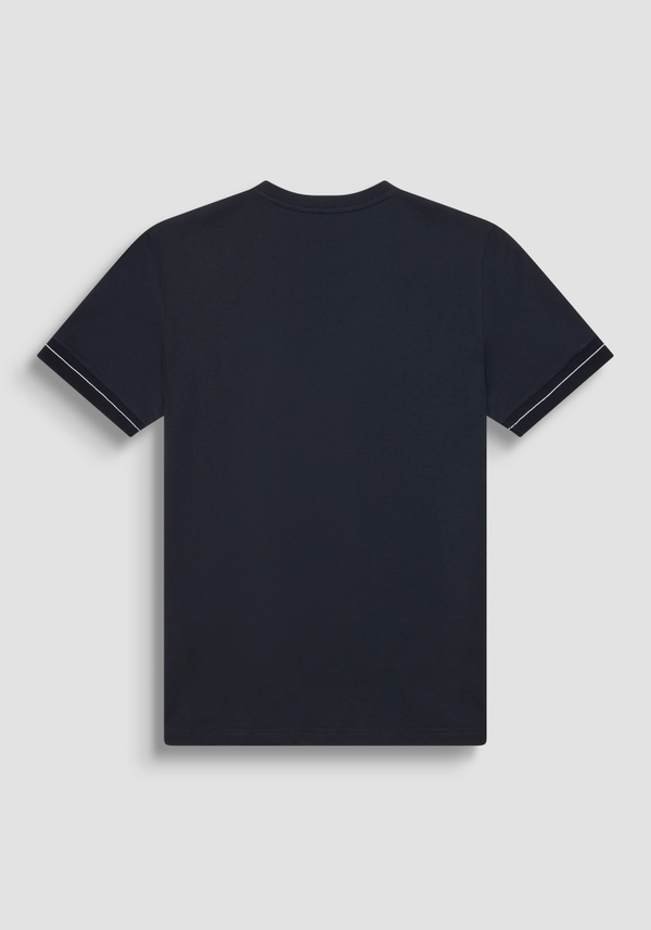 POLO SLIM FIT DE PIQUÉ DE ALGODÓN PURO CON LOGOTIPO Y DETALLES EN CONTRASTE EN EL PECHO - Antony Morato Online Shop