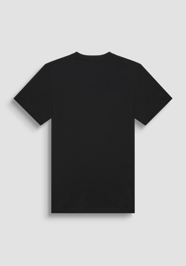 COTTON REGULAR FIT T-SHIRT WITH LOGO PRINT - Antony Morato Online Shop