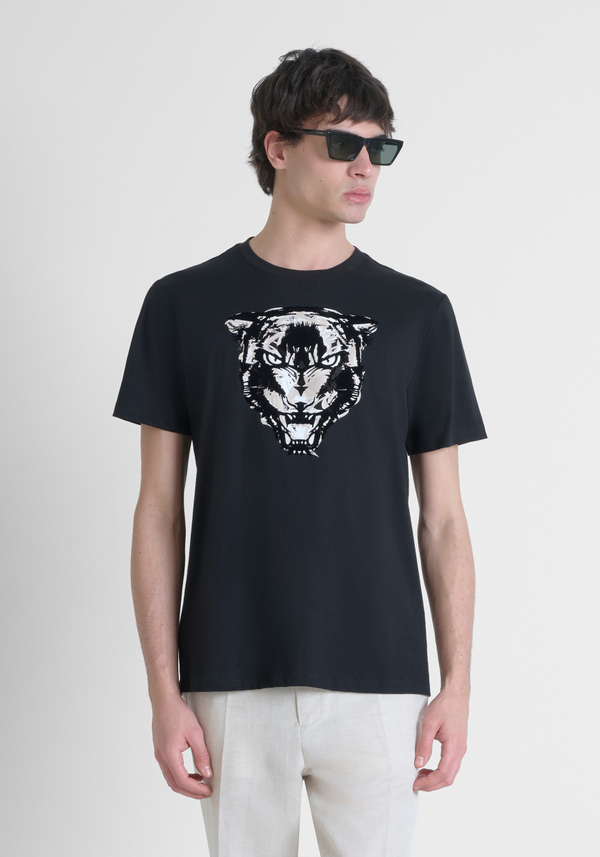 T-SHIRT REGULAR FIT EN JERSEY DE COTON AVEC IMPRESSION - Antony Morato Online Shop