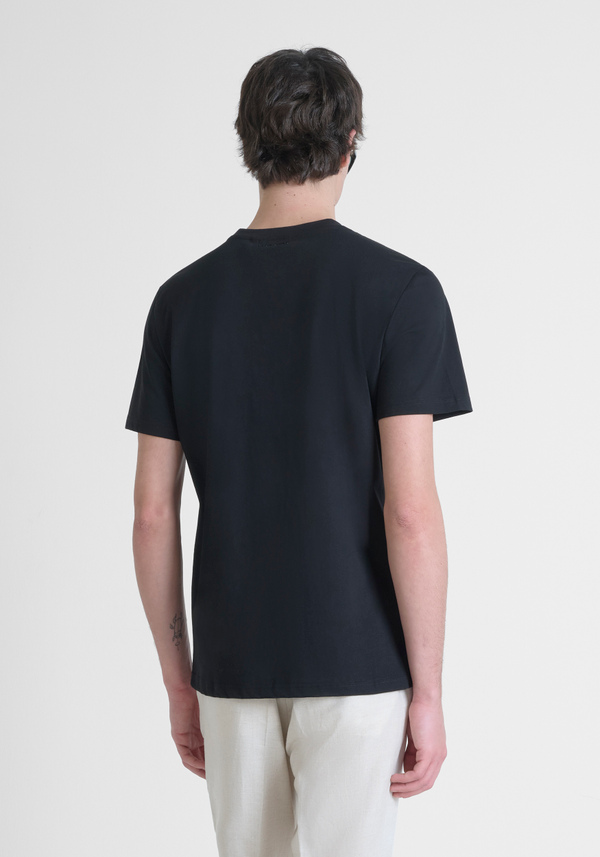 T-SHIRT REGULAR FIT EN JERSEY DE COTON AVEC IMPRESSION - Antony Morato Online Shop