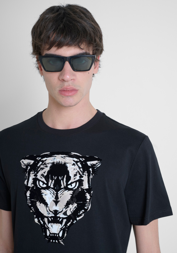 T-SHIRT REGULAR FIT EN JERSEY DE COTON AVEC IMPRESSION - Antony Morato Online Shop