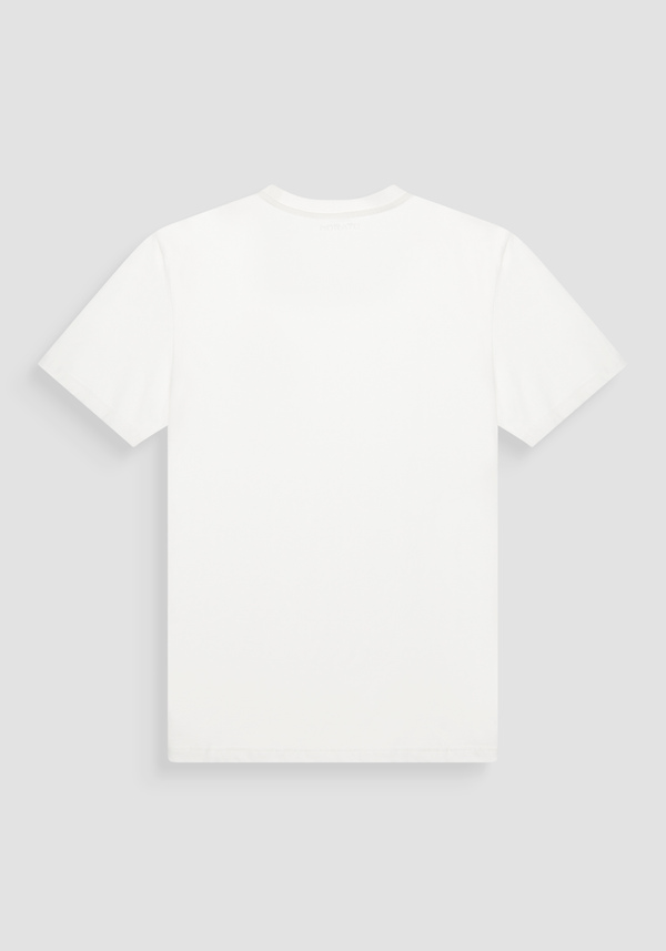 T-SHIRT REGULAR FIT 100 % JERSEY DE COTON AVEC IMPRIMÉ TIGRE EN RELIEF - Antony Morato Online Shop
