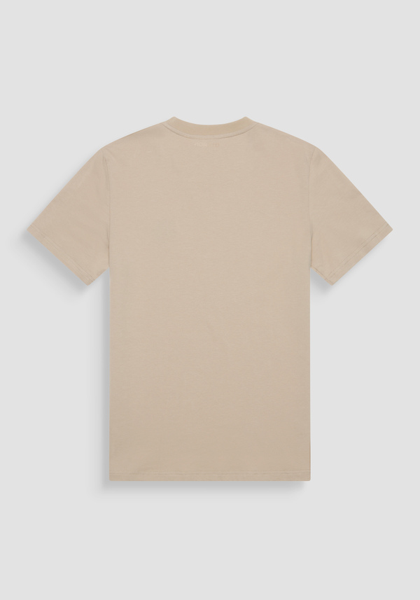 CAMISETA REGULAR FIT DE PUNTO DE ALGODÓN 100 % CON ESTAMPADO DE TIGRE EN RELIEVE - Antony Morato Online Shop