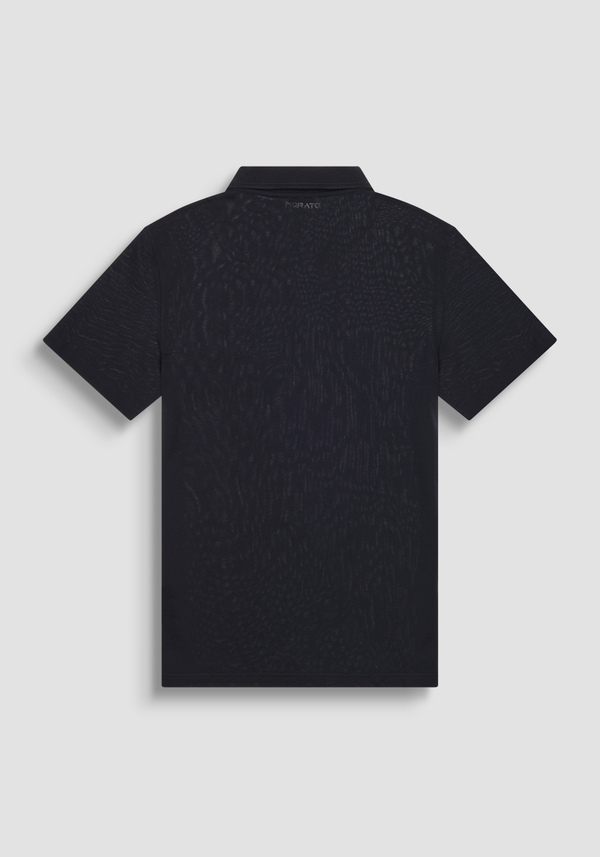 REGULAR FIT 100% COTTON PIQUE POLO SHIRT WITH TONE ON TONE TIGER PATCH - Antony Morato Online Shop