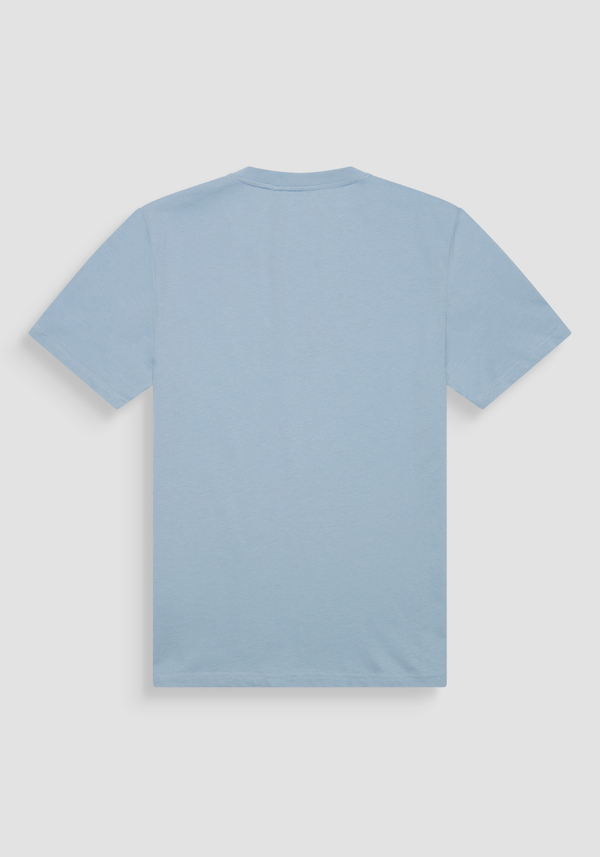 CAMISETA REGULAR FIT DE PUNTO DE ALGODÓN CON LOGOTIPO DE COLOR LISO - Antony Morato Online Shop