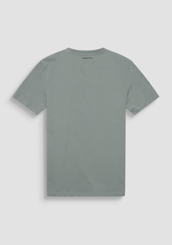 T-SHIRT REGULAR FIT EN JERSEY DE COTON AVEC IMPRIMÉ EFFET ÉPONGE - Antony Morato Online Shop