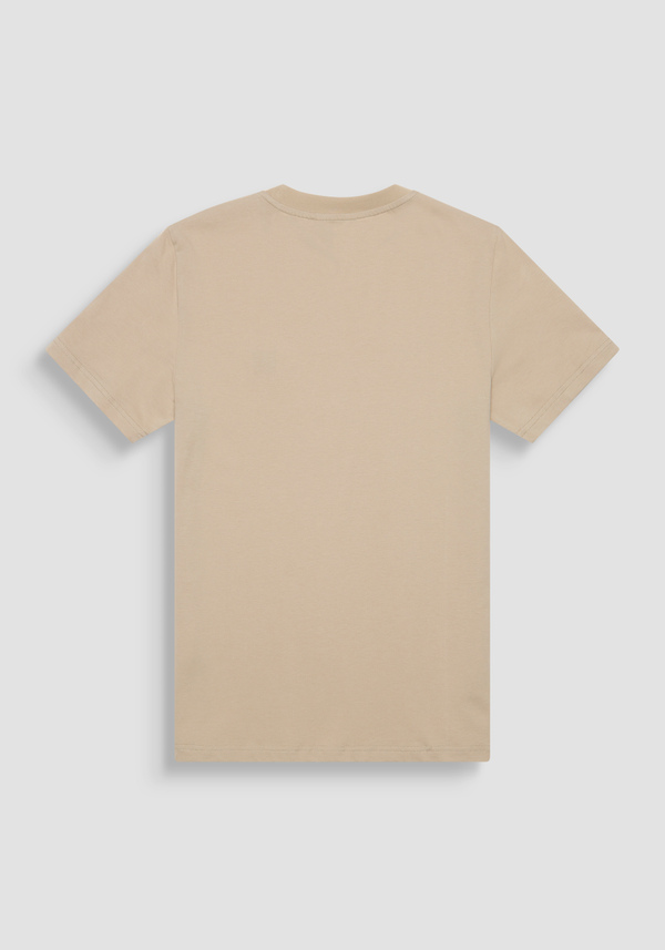REGULAR FIT 100% COTTON JERSEY T-SHIRT WITH STITCHED PATCH AND CONTRASTING MONOGRAM - Antony Morato Online Shop