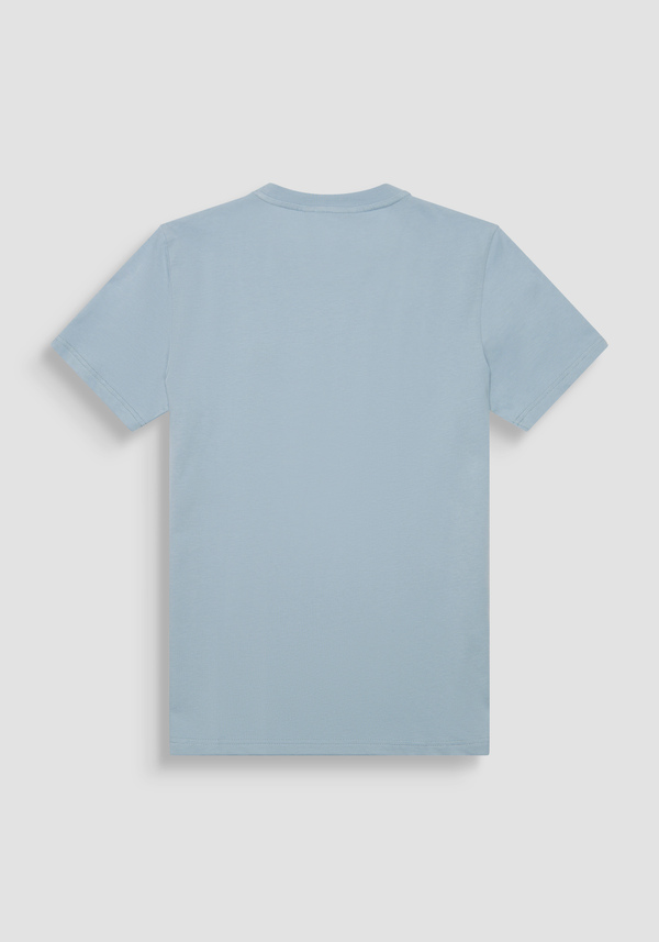 REGULAR FIT 100% COTTON JERSEY T-SHIRT WITH STITCHED PATCH AND CONTRASTING MONOGRAM - Antony Morato Online Shop