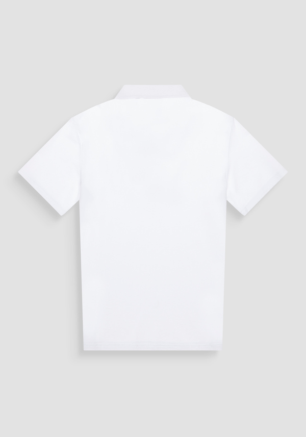 T-SHIRT REGULAR FIT AUS 100 % BAUMWOLLJERSEY MIT GENÄHTEM PATCH UND KONTRASTIERENDEM MONOGRAMM - Antony Morato Online Shop