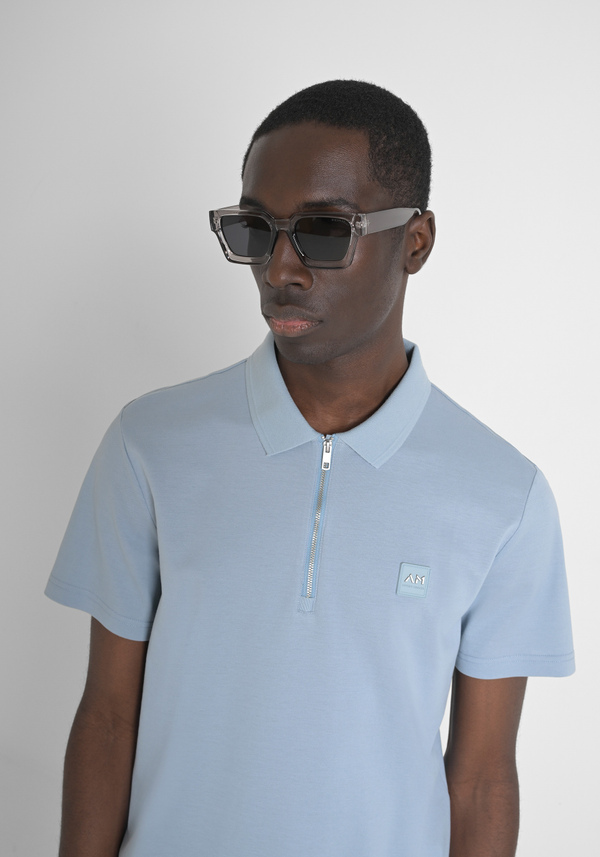 POLO REGULAR FIT IN PIQUET DI COTONE CON PATCH - Antony Morato Online Shop
