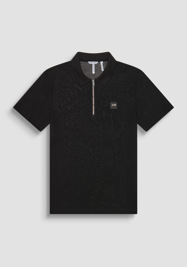 T-SHIRT REGULAR FIT AUS 100 % BAUMWOLLJERSEY MIT GENÄHTEM PATCH UND KONTRASTIERENDEM MONOGRAMM - Antony Morato Online Shop