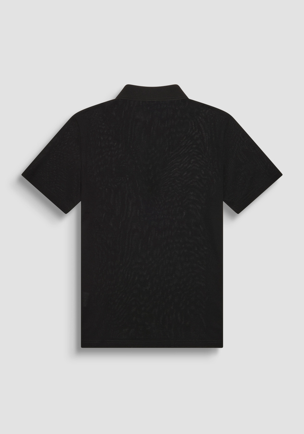 T-SHIRT REGULAR FIT AUS 100 % BAUMWOLLJERSEY MIT GENÄHTEM PATCH UND KONTRASTIERENDEM MONOGRAMM - Antony Morato Online Shop