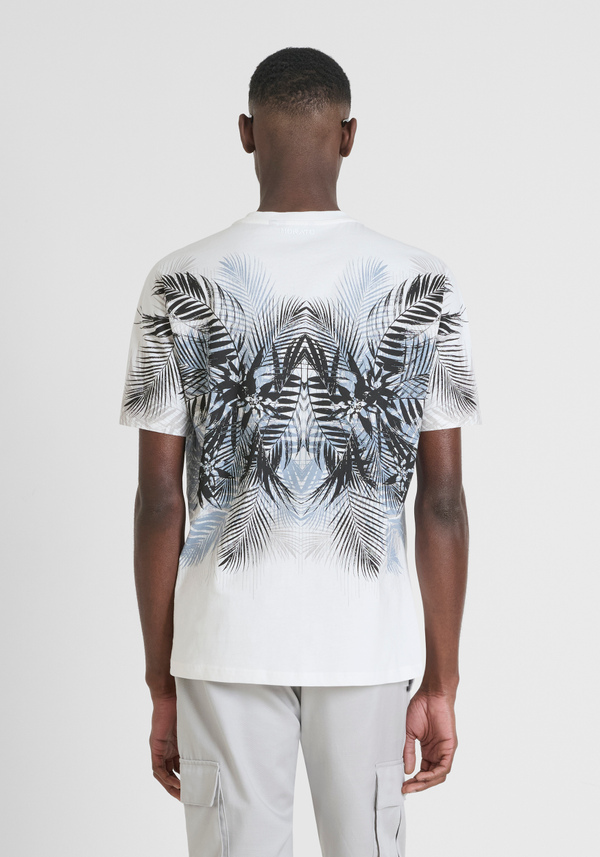 CAMISETA REGULAR FIT DE ALGODÓN JERSEY CON ESTAMPADO Y LOGOTIPO DE GOMA - Antony Morato Online Shop