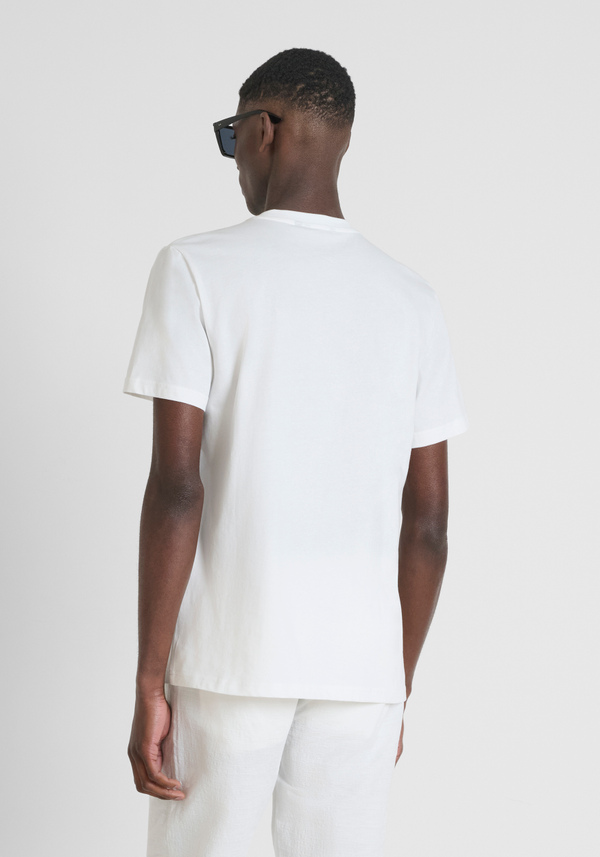 T-SHIRT REGULAR FIT EN JERSEY DE COTON AVEC IMPRESSION - Antony Morato Online Shop