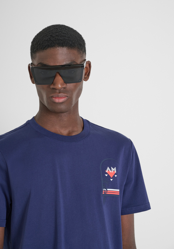 CAMISETA REGULAR FIT DE ALGODÓN JERSEY CON ESTAMPADO - Antony Morato Online Shop