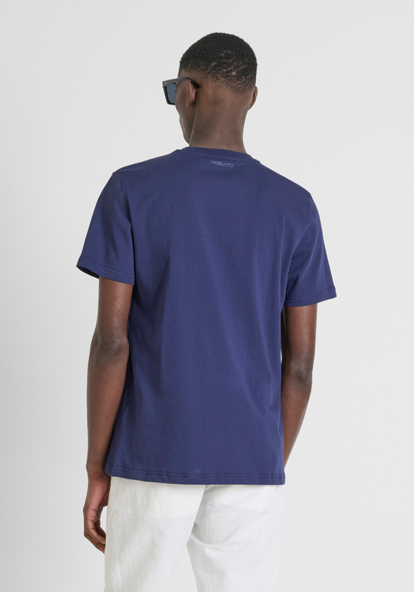 T-SHIRT REGULAR FIT IN JERSEY DI COTONE CON LOGO STAMPATO - Antony Morato Online Shop