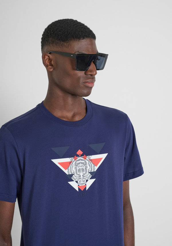 T-SHIRT REGULAR FIT IN JERSEY DI COTONE CON LOGO STAMPATO - Antony Morato Online Shop