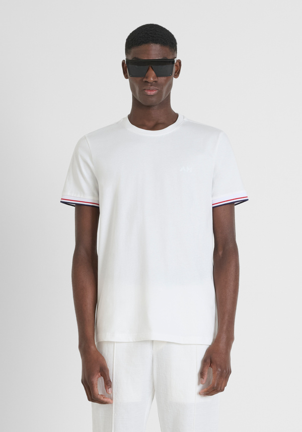 T-SHIRT REGULAR FIT EN JERSEY DE COTON AVEC IMPRESSION LOGO MAT - Antony Morato Online Shop