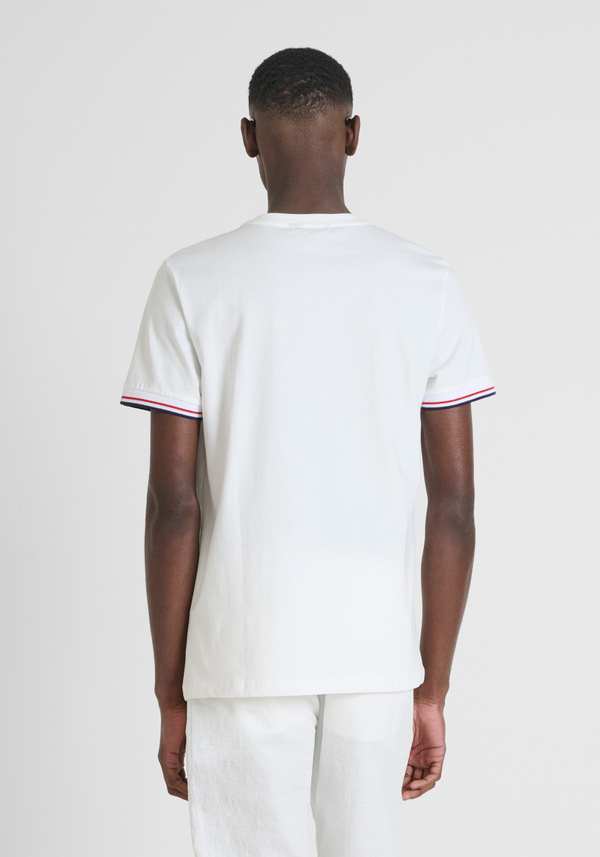 T-SHIRT REGULAR FIT EN JERSEY DE COTON AVEC IMPRESSION LOGO MAT - Antony Morato Online Shop