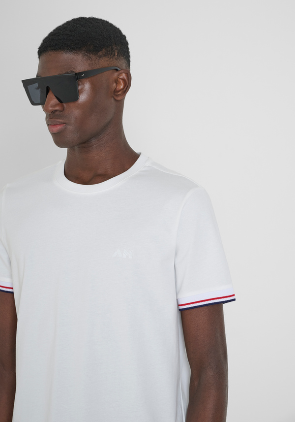 T-SHIRT REGULAR FIT EN JERSEY DE COTON AVEC IMPRESSION LOGO MAT - Antony Morato Online Shop