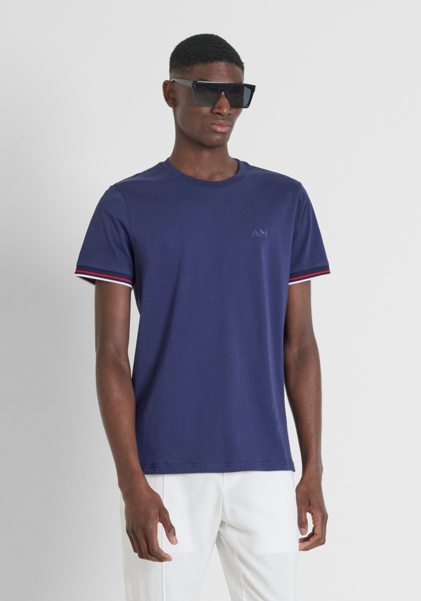 T-SHIRT REGULAR  FIT IN JERSEY DI COTONE CON LOGO STAMPATO - Antony Morato Online Shop