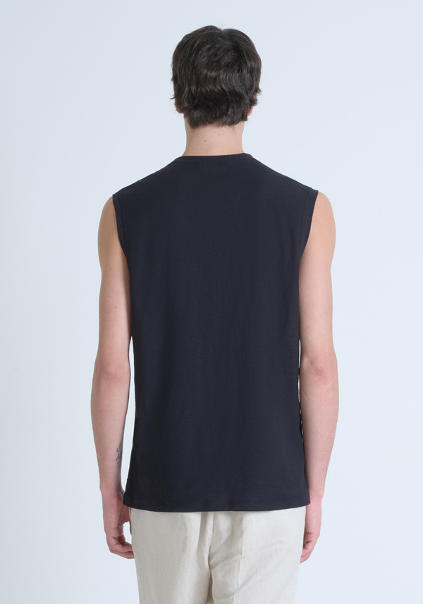 T.SHIRT REGULAR FIT IN JERSEY DI COTONE CON LOGO RICAMATO - Antony Morato Online Shop