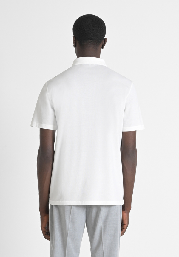 POLO DÉCONTRACTÉ EN COTON PICQUET MÉRICÉRISÉ AVEC IMPRESSION DU LOGO - Antony Morato Online Shop