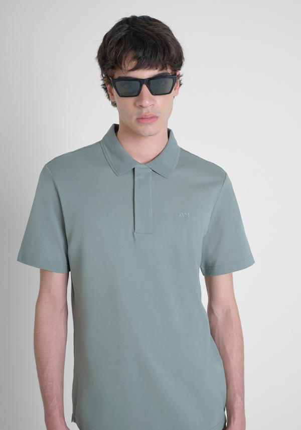 POLO RELAXED FIT DE ALGODÓN MERCERIZADO PICQUET CON LOGOTIPO - Antony Morato Online Shop
