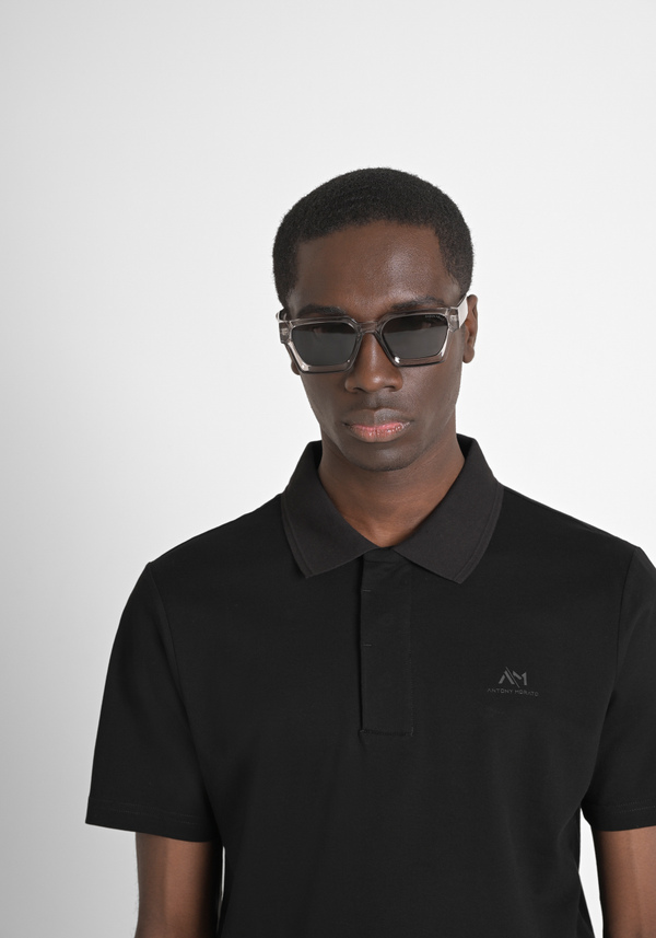 POLO DÉCONTRACTÉ EN COTON PICQUET MÉRICÉRISÉ AVEC IMPRESSION DU LOGO - Antony Morato Online Shop