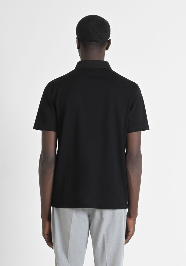 POLO DÉCONTRACTÉ EN COTON PICQUET MÉRICÉRISÉ AVEC IMPRESSION DU LOGO - Antony Morato Online Shop