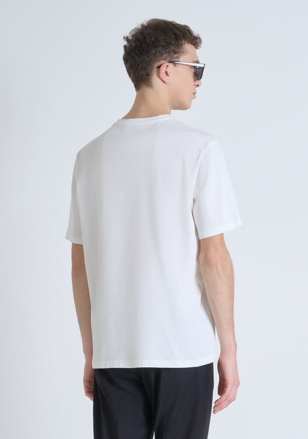 RELAXED FIT COTTON T-SHIRT WITH HEART-SIDE MONOGRAM - Antony Morato Online Shop