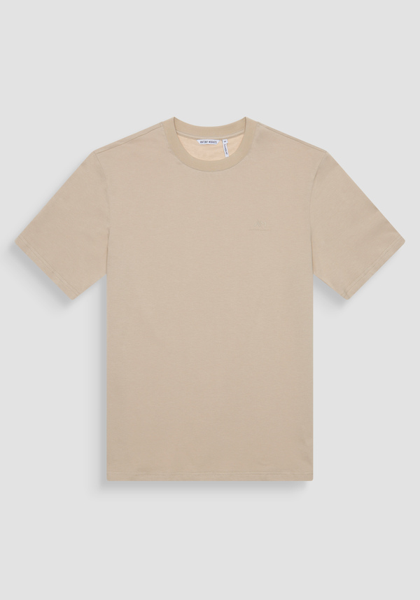 T-SHIRT REGULAR FIT EN COTON AVEC IMPRIMÉ NATUREL - Antony Morato Online Shop