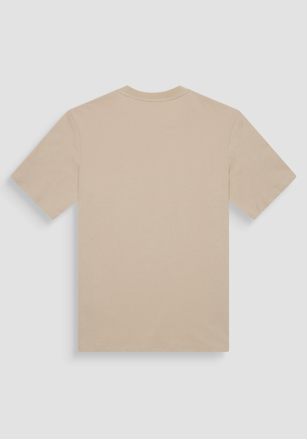 T-SHIRT REGULAR FIT EN COTON AVEC IMPRIMÉ NATUREL - Antony Morato Online Shop