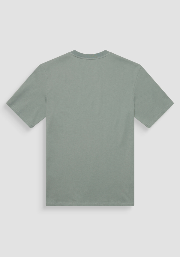 RELAXED FIT COTTON T-SHIRT WITH HEART-SIDE MONOGRAM - Antony Morato Online Shop