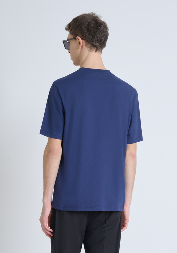 RELAXED FIT COTTON T-SHIRT WITH HEART-SIDE MONOGRAM - Antony Morato Online Shop