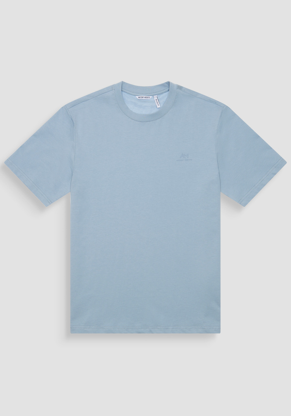 RELAXED FIT COTTON T-SHIRT WITH HEART-SIDE MONOGRAM - Antony Morato Online Shop