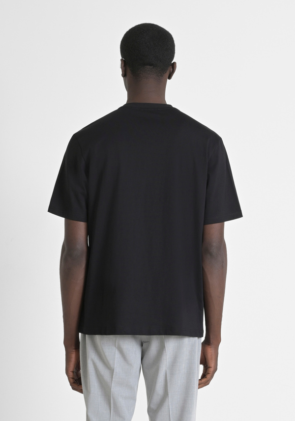 RELAXED FIT COTTON T-SHIRT WITH HEART-SIDE MONOGRAM - Antony Morato Online Shop