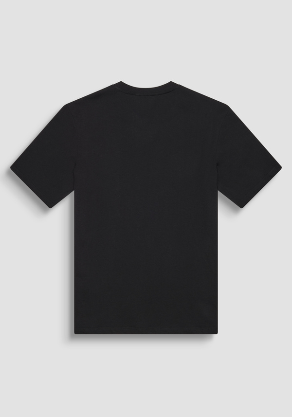 RELAXED FIT COTTON T-SHIRT WITH HEART-SIDE MONOGRAM - Antony Morato Online Shop