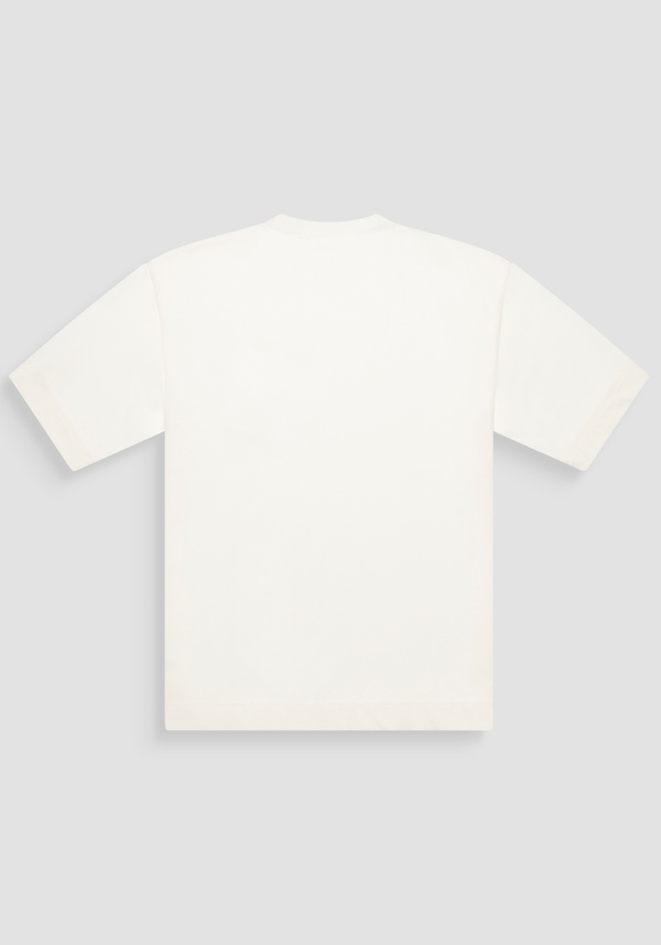 T-SHIRT RELAXED FIT AUS BAUMWOLLE MIT MONOGRAMM AUF DER LINKEN BRUSTSEITE - Antony Morato Online Shop