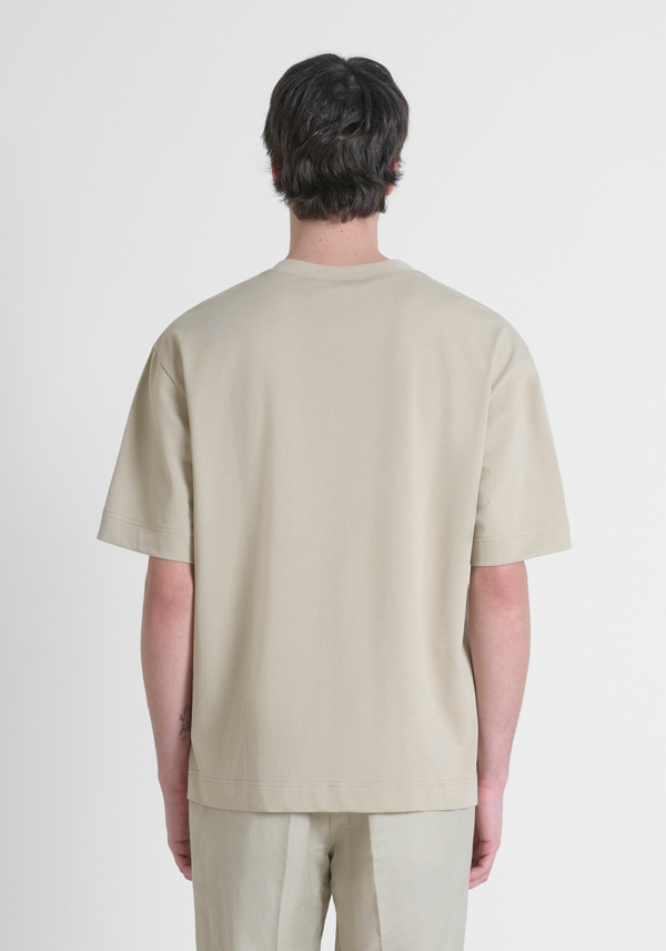T-SHIRT BOXY FIT IN JERSEY DI COTONE CON LOGO RICAMATO - Antony Morato Online Shop