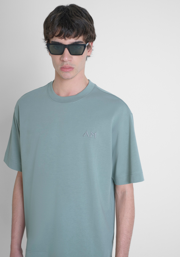 T-SHIRT RELAXED FIT EN COTON AVEC MONOGRAMME CÔTÉ CŒUR - Antony Morato Online Shop