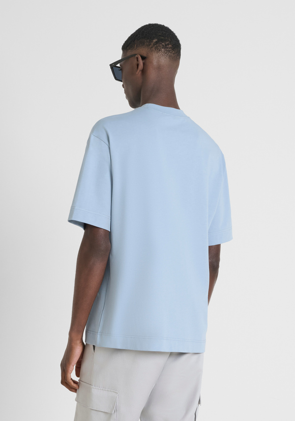 CAMISETA RELAXED FIT DE ALGODÓN CON MONOGRAMA EN EL LADO DEL CORAZÓN - Antony Morato Online Shop