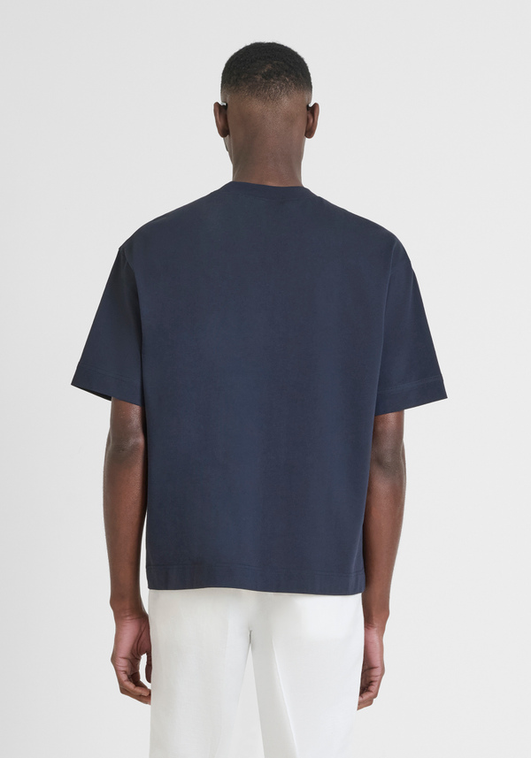 T-SHIRT RELAXED FIT EN COTON AVEC MONOGRAMME CÔTÉ CŒUR - Antony Morato Online Shop