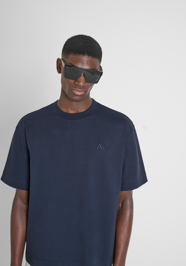 T-SHIRT RELAXED FIT EN COTON AVEC MONOGRAMME CÔTÉ CŒUR - Antony Morato Online Shop