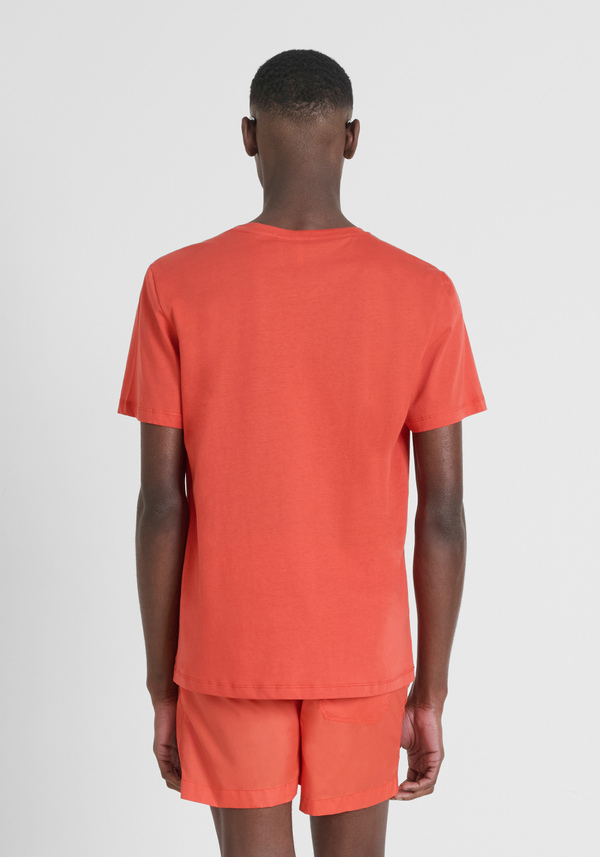 CAMISETA REGULAR FIT EN TEJIDO DE ALGODÓN CON PARCHE DE GOMA CON EL LOGOTIPO - Antony Morato Online Shop