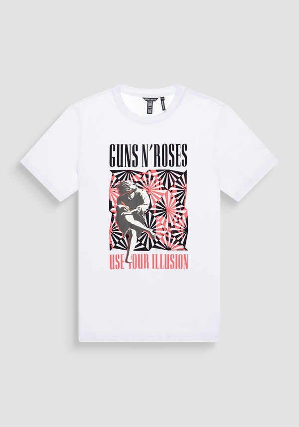 REGULAR FIT COTTON JERSEY T-SHIRT WITH PRINT - Antony Morato Online Shop