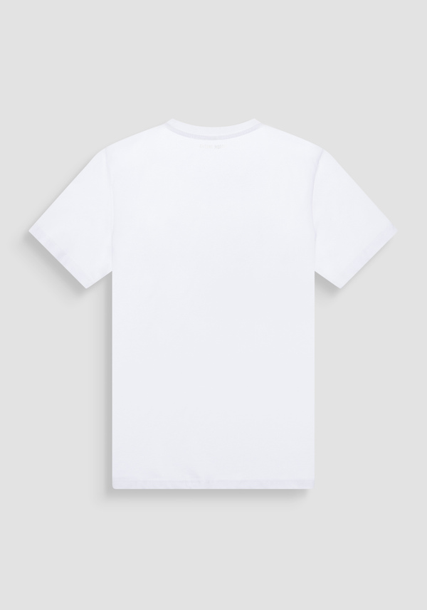 REGULAR FIT COTTON JERSEY T-SHIRT WITH PRINT - Antony Morato Online Shop
