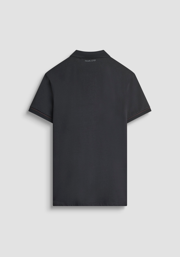 T-SHIRT SLIM FIT AUS BAUMWOLL-JERSEY MIT KLEINEM TIGER-LOGO - Antony Morato Online Shop